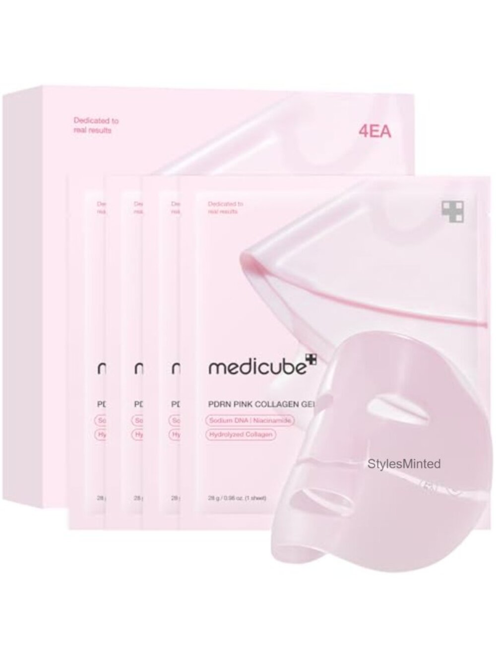 Jelly Gel Face Mask with Salmon DNA PDRN Pink Collagen 4EA